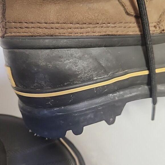 Sorel Womens Caribou Leather Upper Faux Fur Lace Up Winter Duck Boots US 7 - Picture 7 of 8